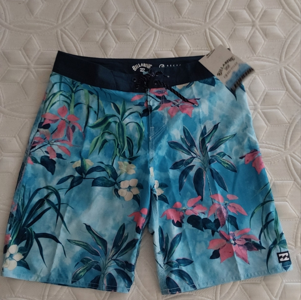 Billabong NWT Men's Swim Recycler Pro Blue Boardshorts